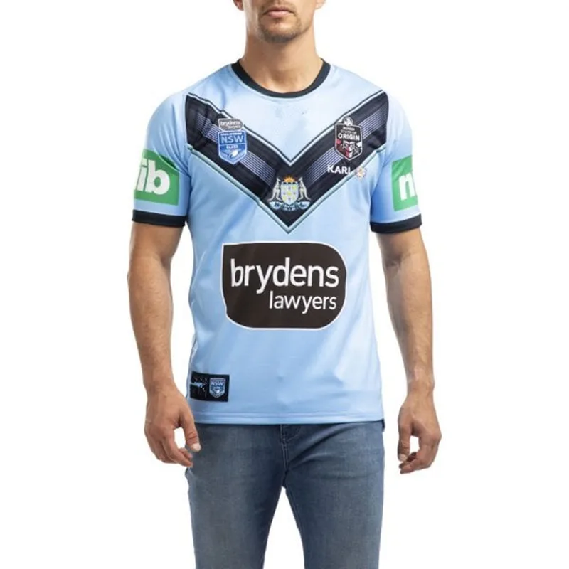 NSW BLUES NSW SOO PRO Домашняя футболка для регби Размер: S-5XL печать пользовательского имени номер качество идеальное