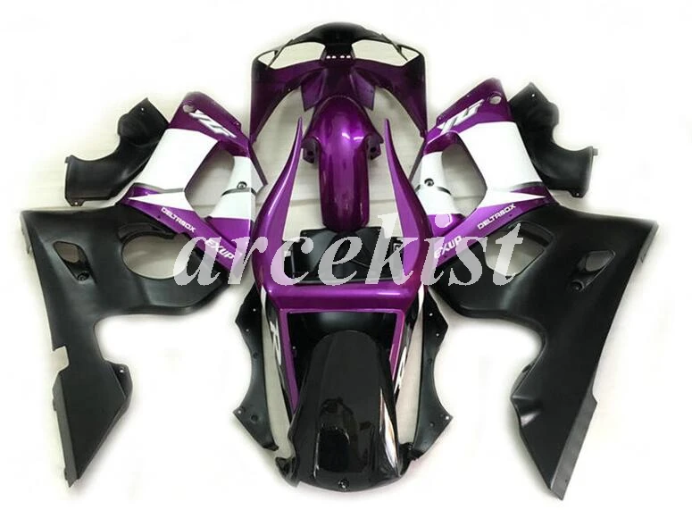 Новые ABS Обтекатели наборы подходят для Yamaha YZF R6 1998 1999 2000 2001 2002 Обтекатель Набор R6 98 99 00 01 02 на заказ фиолетовый черный белый