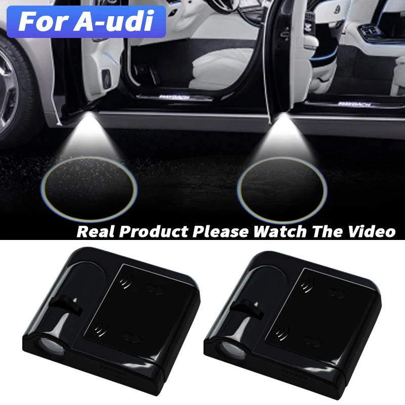 2Pcs LED Car Door Welcome Light Laser Projector Logo Ghost Shadow For Audi A1 A3 A4 A5 A6 A7 A8 B5 B6 B7 B8 B9 C8 Q3 Q5 Q7 8P TT |