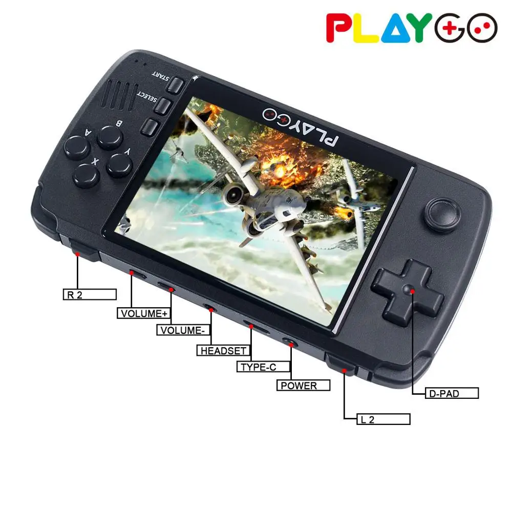 Wolsen-consola de Jogos Portátil de Vídeo Retro Ps1 Gba 16gb Embutido 64 Bit Consola de Emuladores Ips 3.5 Atualizado - Image 6