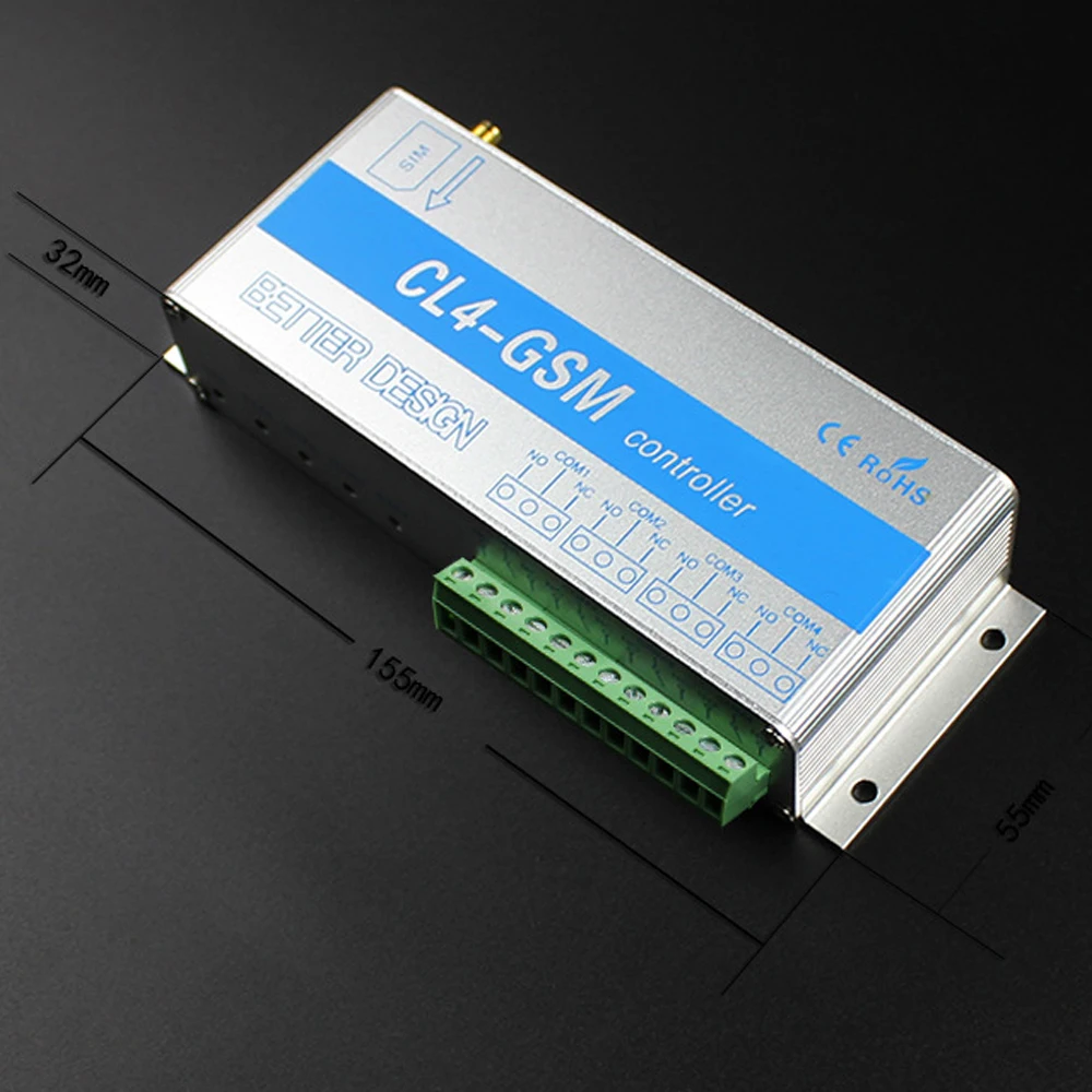 

Hot New 4 Channels GSM Wireless Mobile Phone Remote Control Switch Controller Relay Intelligent Switch Pump