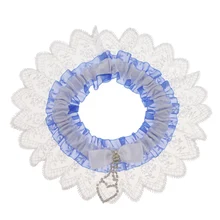 Свадебные кружева лук подвязки подвеска в виде сердца Диаманте держать и бросок девичник свадебный душ