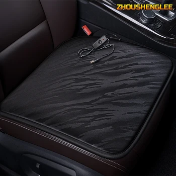 

ZHOUSHENGLEE 12V Heated car seat cover for Subaru all model forester Legacy impreza XV Outback Winter Pad Cushions car styling