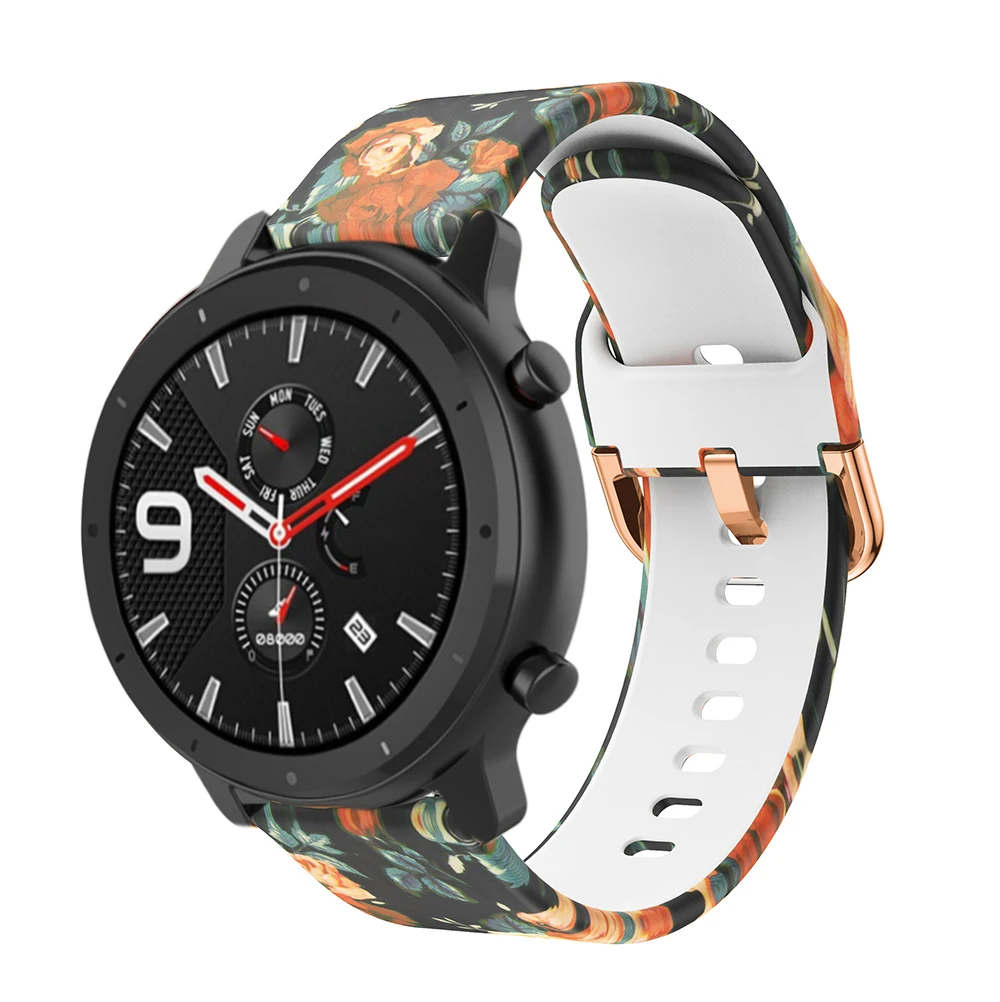 Ремешок силиконовый для Xiaomi Huami Amazfit GTR 42 мм/GTS /Bip Lite спортивный сменный Браслет
