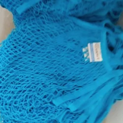 Eco - Friendly Reusable Cotton Mesh Grocery Tote Bag - S 20x31cm (Blue)