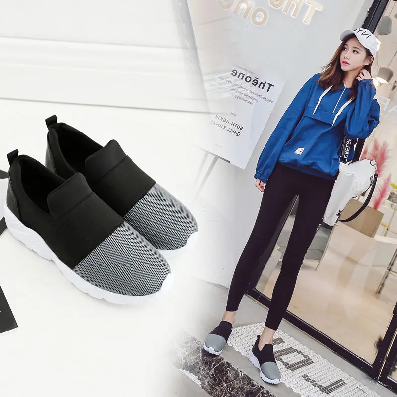 

Spring 2020 runway shoes girls high quelity mesh sneakers women shoes elastic force youth sneakers woman shoes
