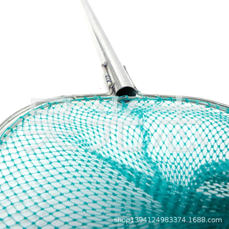 

60cm Iron Handle Copy ji zhi wang Fishing Fishnet Pocket Fishnet Dip Net Bag Deepened String Bag