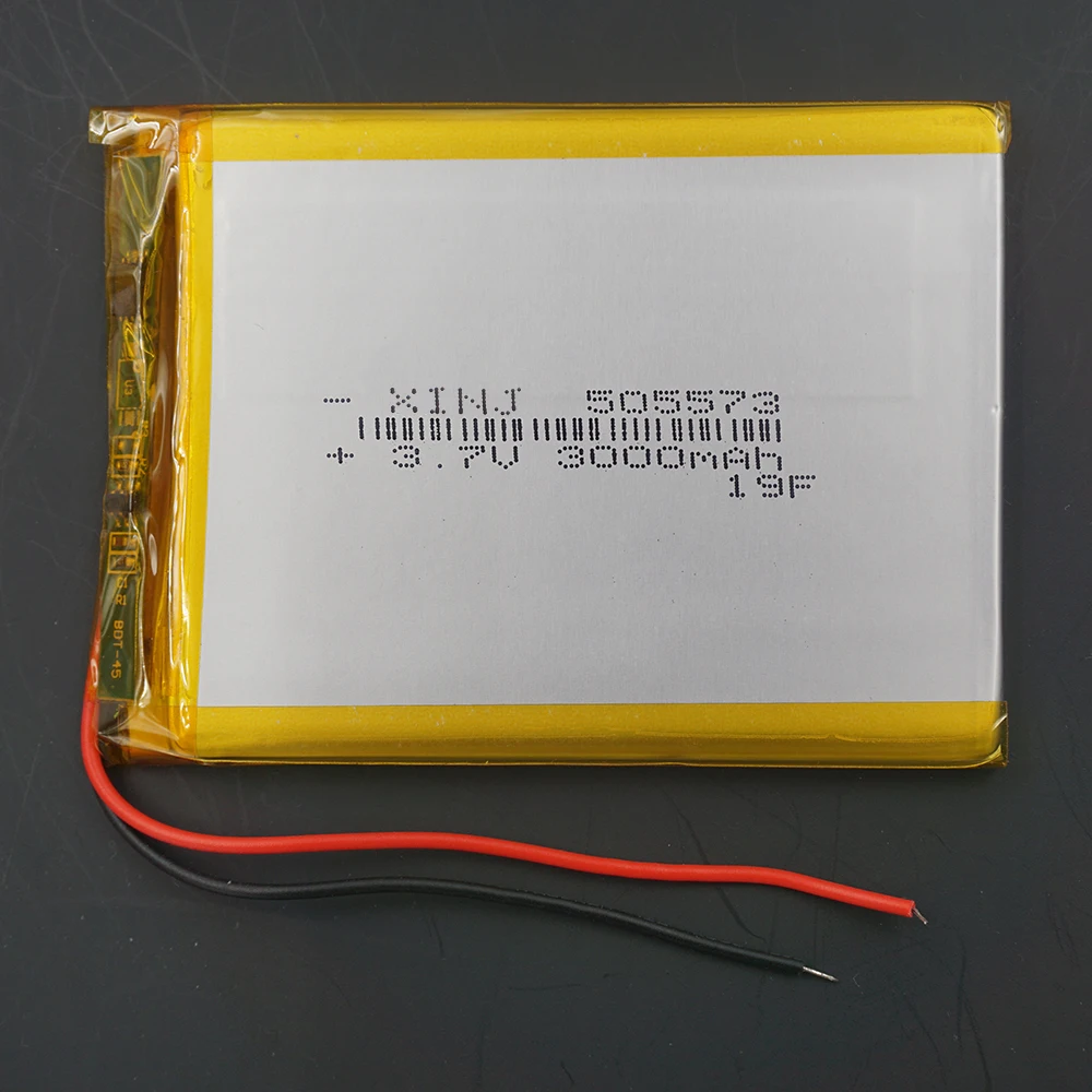 XINJ 3.7V 3000 mAh Lithium Polymer Battery Lipo Cell 505573 For Phone GPS E-Book PAD MID Portable Power Bank Tablet PC | Электроника
