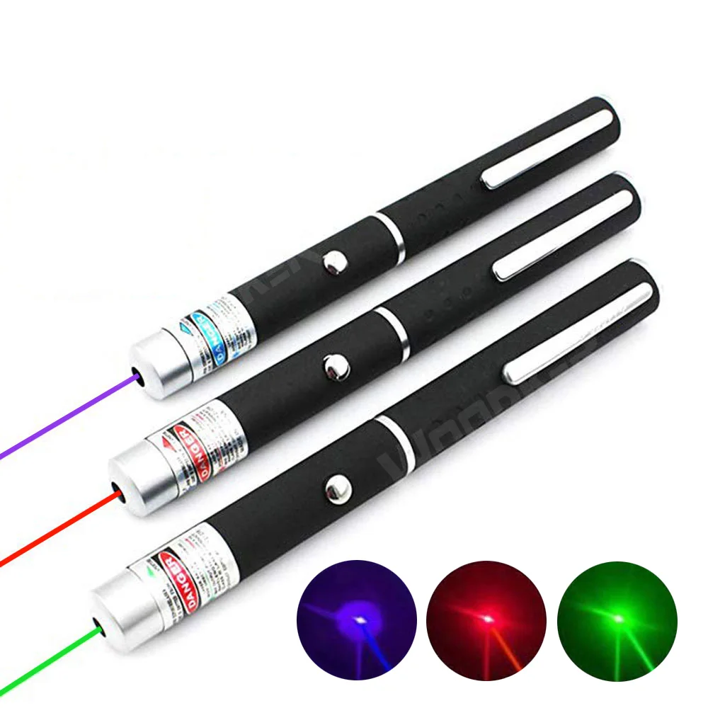 Зеленая, красная, фиолетовая лазерная указка, 5 мВт, высокая мощность, лазеры, светильник, точечная ручка, мощный лазерный измеритель, 530нм 405нм 650нм, лазерная ручка