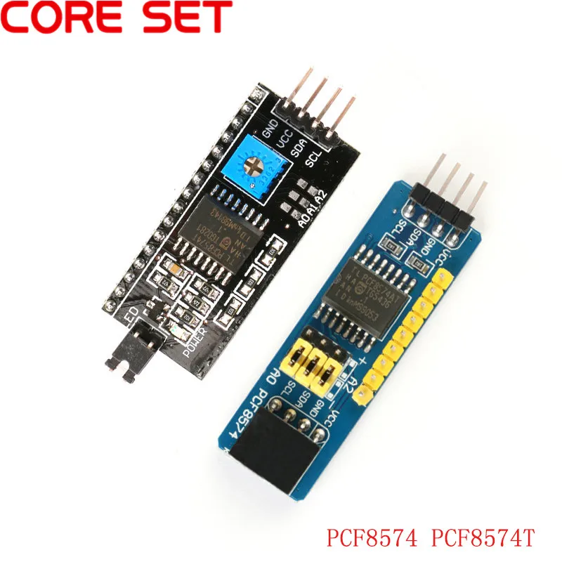 

PCF8574 PCF8574T I/O I2C IIC Port Interface Extended Module LCD 1602 2004 LCD Adapter Plate for Arduino