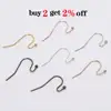 100pcs/lot 21*16mm  Gold Bronze Earring Hooks Findings Ear Hook Earrings Clasps For Jewelry Making DIY Earwire Supplies ► Photo 2/6