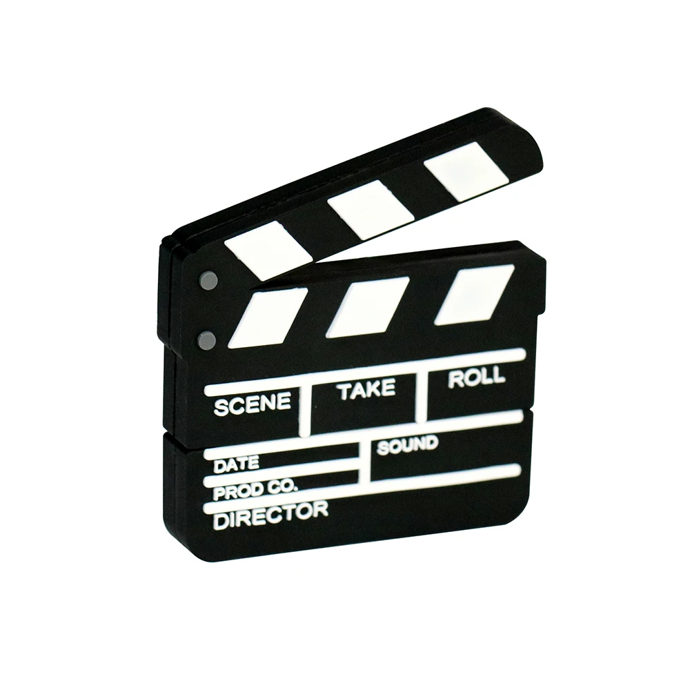 Флеш-накопитель USB с мультипликационным фильмом Clapperboard, 8 ГБ, 16 ГБ, 32 ГБ, USB2.0, флешка с милой пленкой, карта памяти, 64 ГБ, флеш-память USB