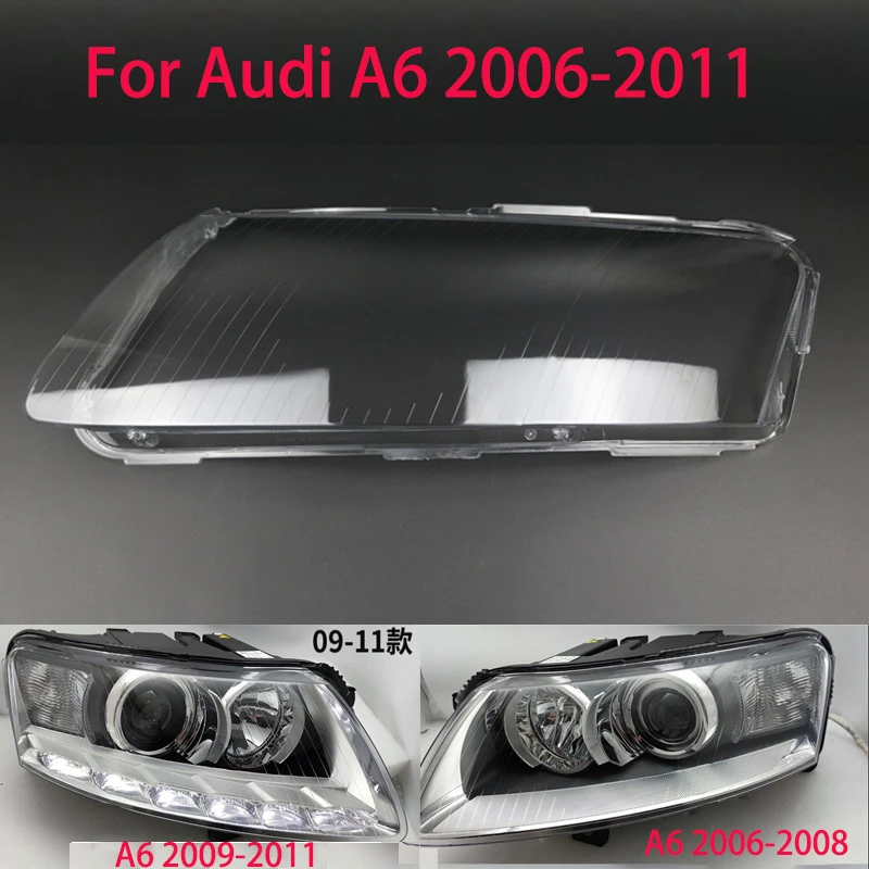 Review Current Exclamation point For Audi A6 C5 2006-2011 Headlight Lampshade Transparent Headlight Lens  Left And Right Lampshade Cover Lens Light Protection - Shell - AliExpress