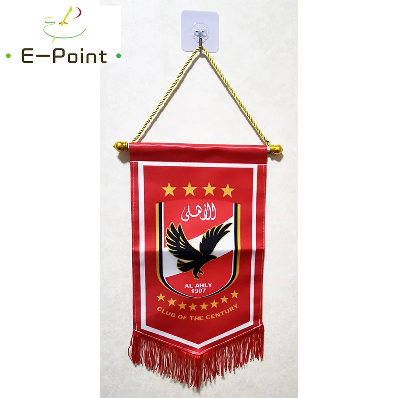 Флаг Египта футбольного клуба Al Ahly SC размер 36 см * 23 двухсторонние рождественские