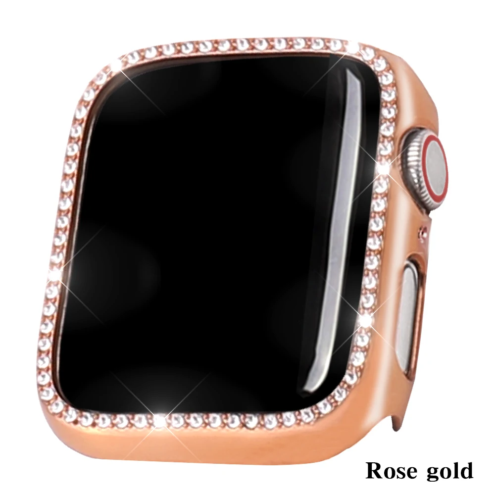 Подходит для Apple watch чехол серии 5 4 чехол 44 мм 40 мм умный защитный чехол подходит для iwatch серии 321 42 мм 38 мм - Цвет: Rose gold