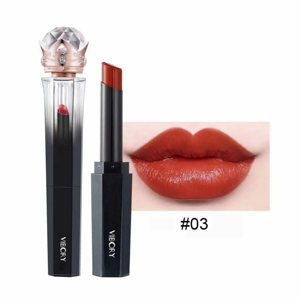Not Fade Lip Balm Cosmetic Tool Velvet Matte Retro Lipstick Lasting Waterproof Moisturizing Non-stick Cup Lipstick - Цвет: Светло-розовый