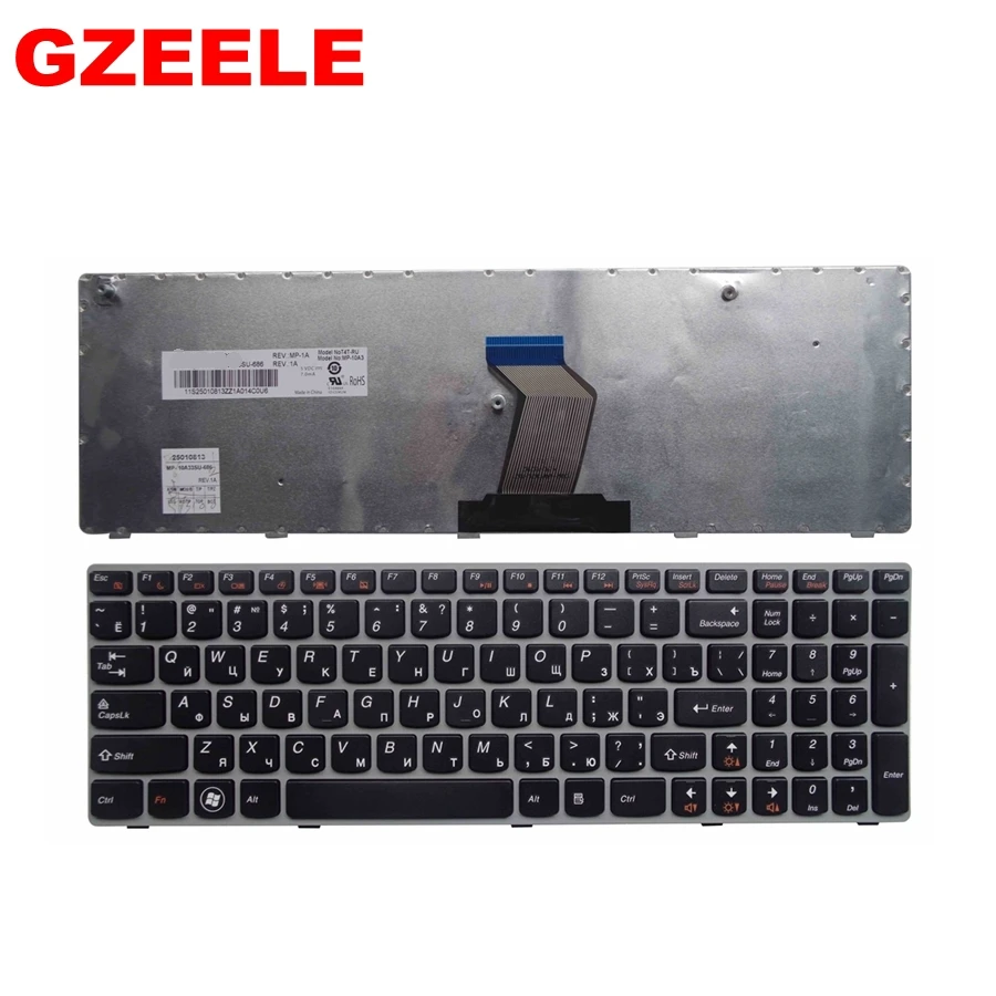 RU Клавиатура для ноутбука LENOVO G570 G575 Z560 Z560A Z560G Z565 G570AH G570G G575AC G575AL G575GL G780 G770 G560 Русский RU