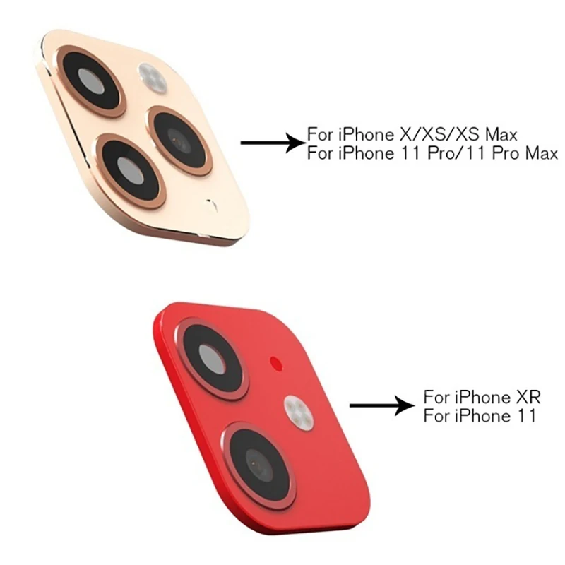Защитная пленка для объектива камеры iPhone X/XS/XR/XSMax на Iphone 11/Pro Max с защитой от