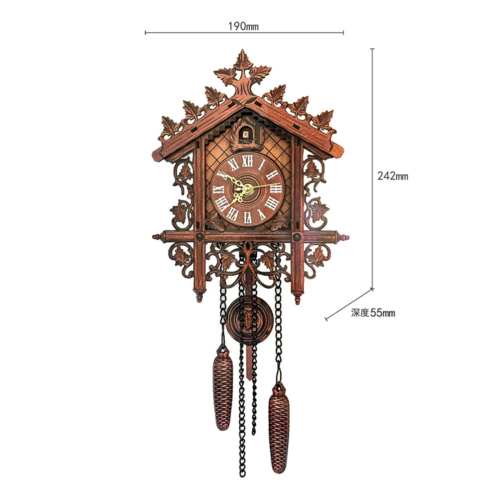 Винтаж деревянный дом на дереве висит настенные часы с кукушкой дома Спальня офисный Декор