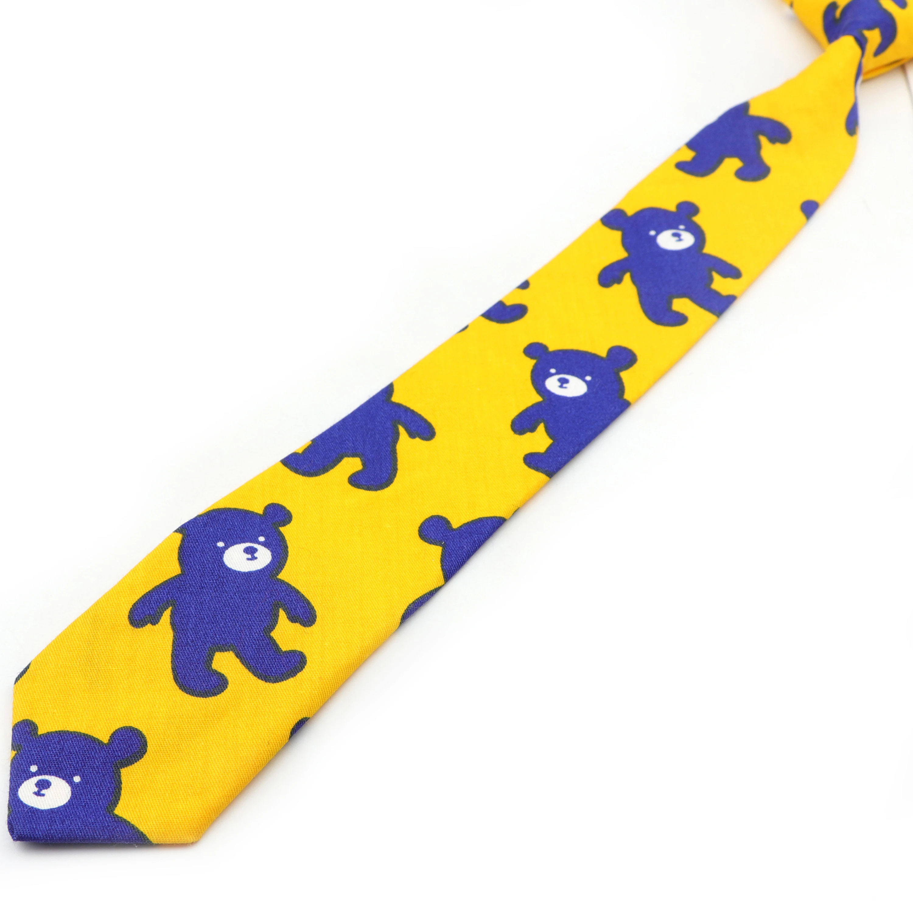 Cotton Floral Cartoon Animal Vintage Kids Child Girl Casual Necktie Cute Dog Duck Chicken Bear School Daily Skinny Small Ties,woven necktie,necktie set