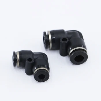 

1pcs PV 4/6/8/10/12/16MM series Black Pneumatic L Type Elbow Fitting PV series Pipe Connector Quick Fitting