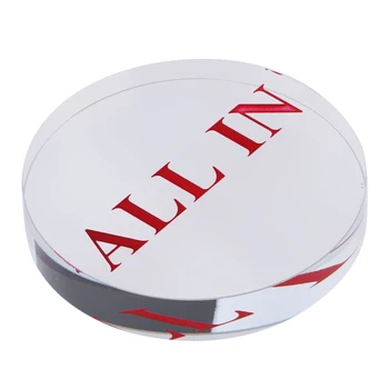 

Crystal Texas Hold'em Poker Chip All-in Button Blackjack Roulette Game Prop