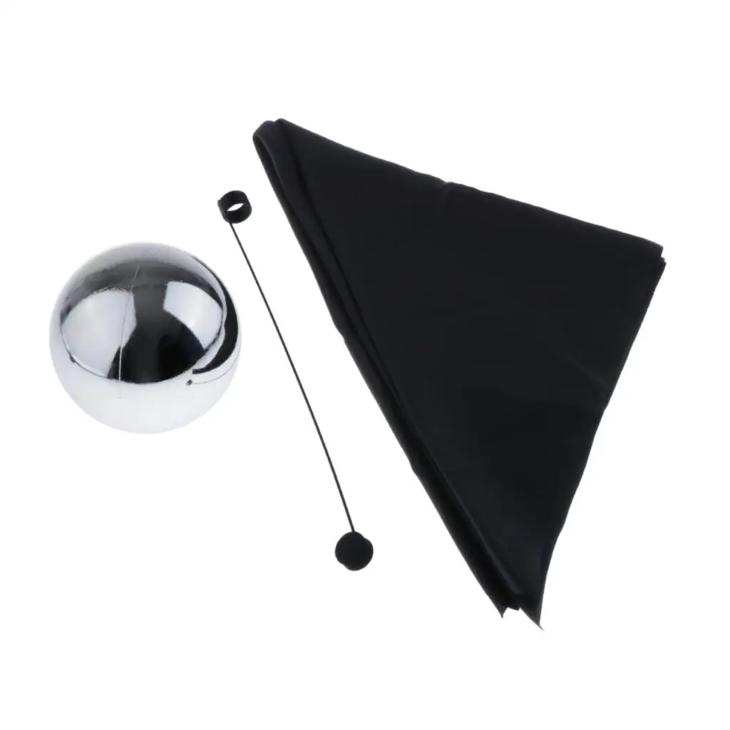 Magic Floating Ball with 1 Black Cloth and 1 Rod -  Magic Props for Magician Floating Trick - Diameter 12cm