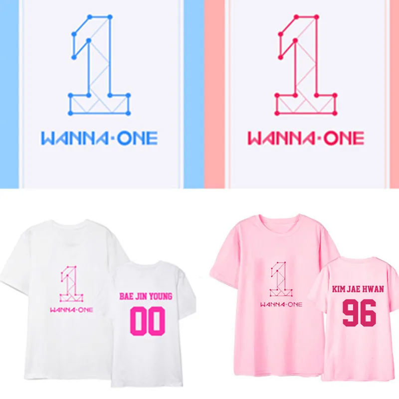Женская хлопковая футболка с короткими рукавами Kpop Wanna One PARK JI HOON BAE KANG DANIEL JIN YOUNG LAI