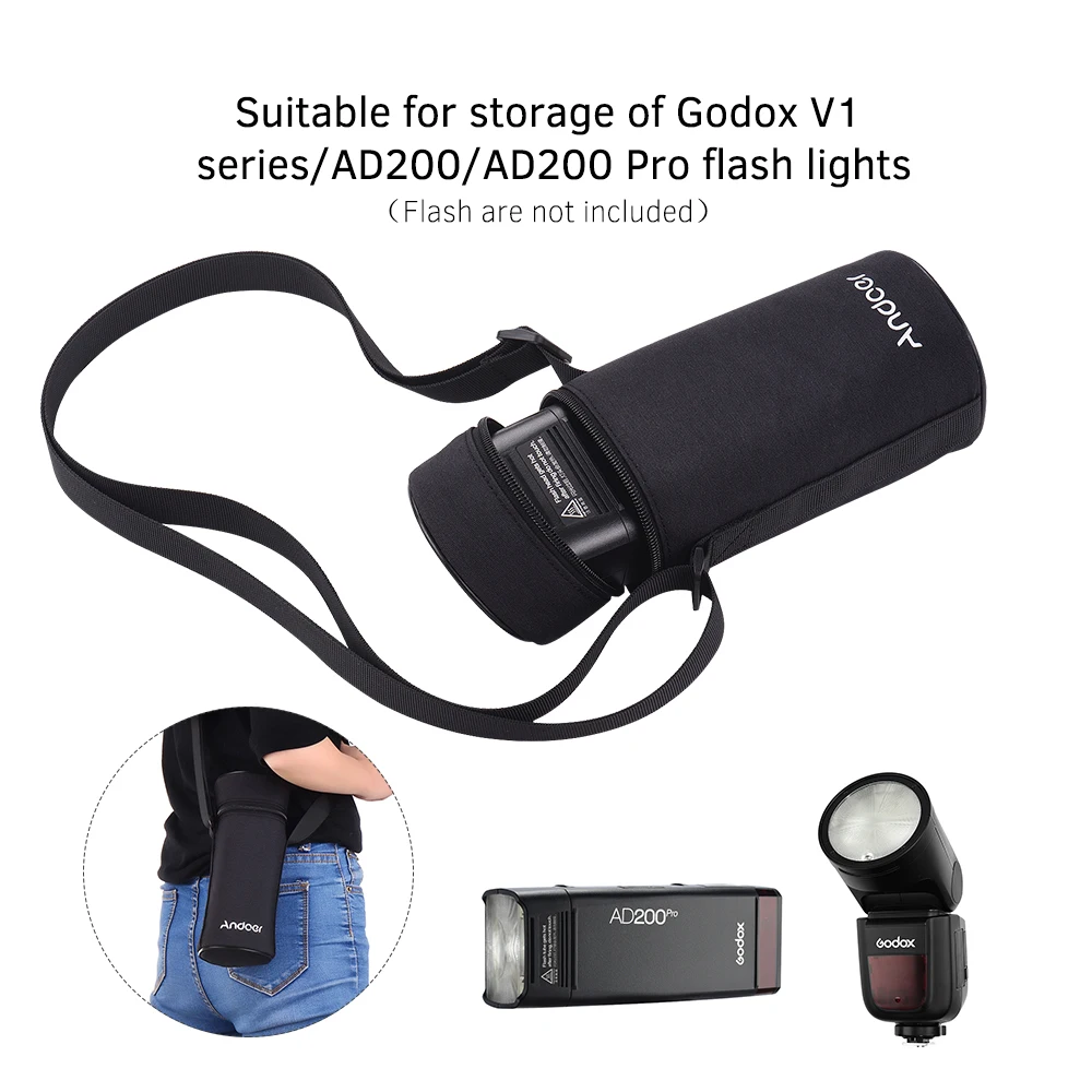 Камера andoer сумка вспышка светильник Speedlite сумка для хранения чехол противоударный с плечевым ремнем для Canon Nikon Yongnuo вспышка на камере