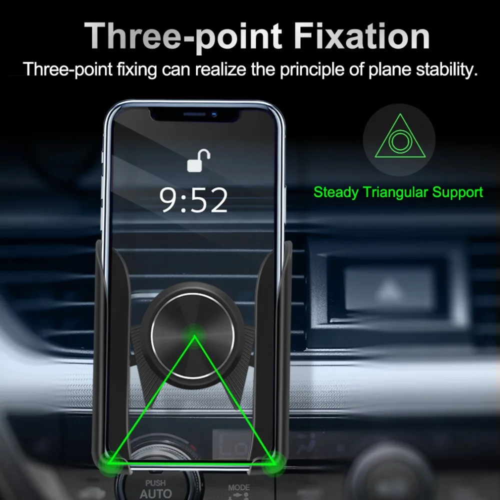 Универсальный гравитационный Автомобильный держатель для телефона, поддержка смартфона в автомобиле, телефонный держатель, вращающийся на 360 ° для iPhone Xiaomi