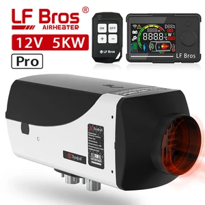 Image 1 - LF Bros parking heater Pro 12V diesel air heater 5KW car heater with large LCD knob switch 50m remote control Kyocera glow plug