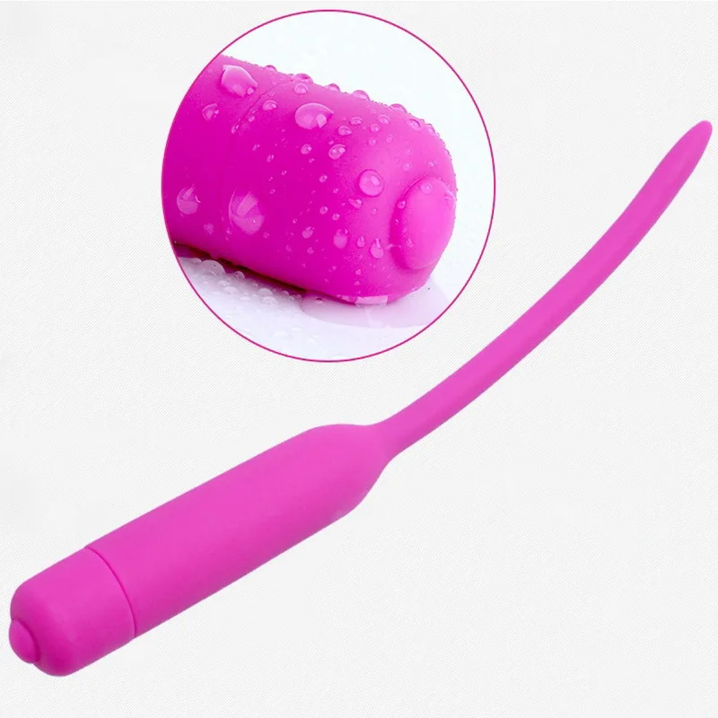 Urethral Vibrator Male Masturbator Sex Toys Silicone Vibrating Penis Plug Urethral Sounds Dilators Sex Products For Men