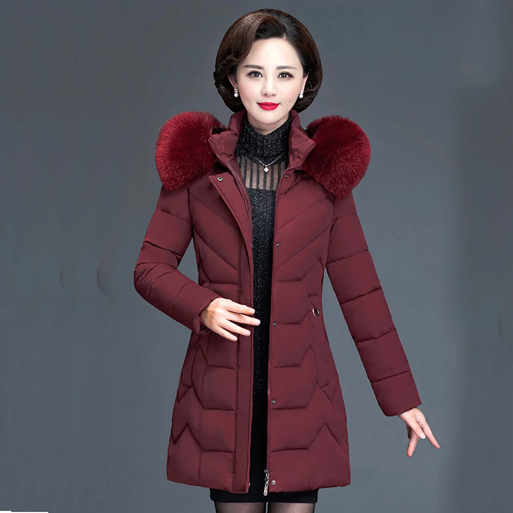 

Jacket Coat Jacket Hooded Jacket down jacket suit old 's jacket middle-long 's down parka 1207