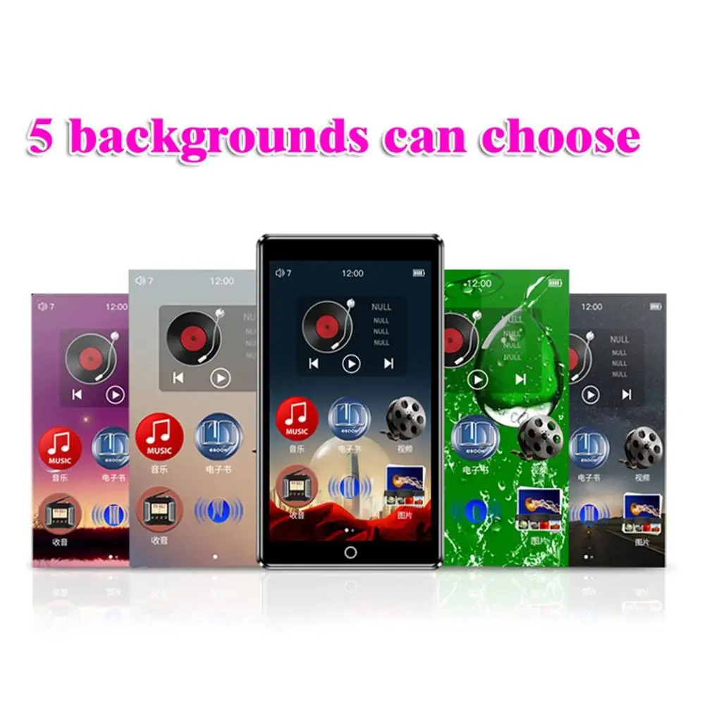

MP3 4 Media Player HiFi Music Game FM Radio TF Recorder With Touch Key Fm Radio Video Play E-book Hifi Player
