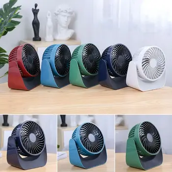

USB Rechargeable Desktop Mini Fan Portable Mute 360 Degrees Rotation 3 Speed Adjustable Summer Air Cooler for Car Office Home Tr