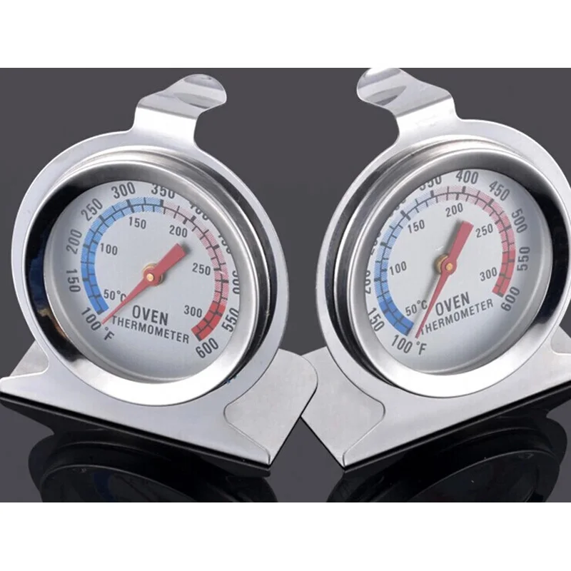 1PC Household Thermometers Food Meat Temperature Stand Up Dial Stainless Steel Oven Thermometer