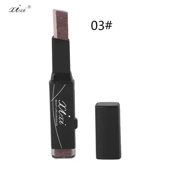 

XiXi Brand Professional Eye Shadow Waterproof Blooming Peach Makeup Double Color Pen Bling For Beginners Glitter Shimmer Stick