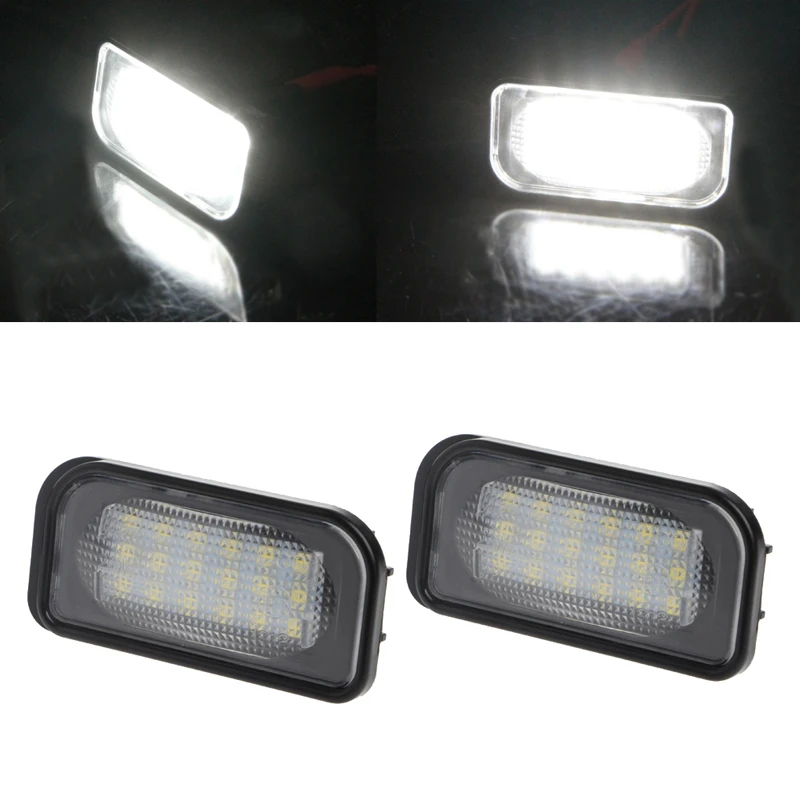2 предмета, 18 светодиодный SMD номерного знака светильник для Benz W203 W211 W219 R171 A6HE