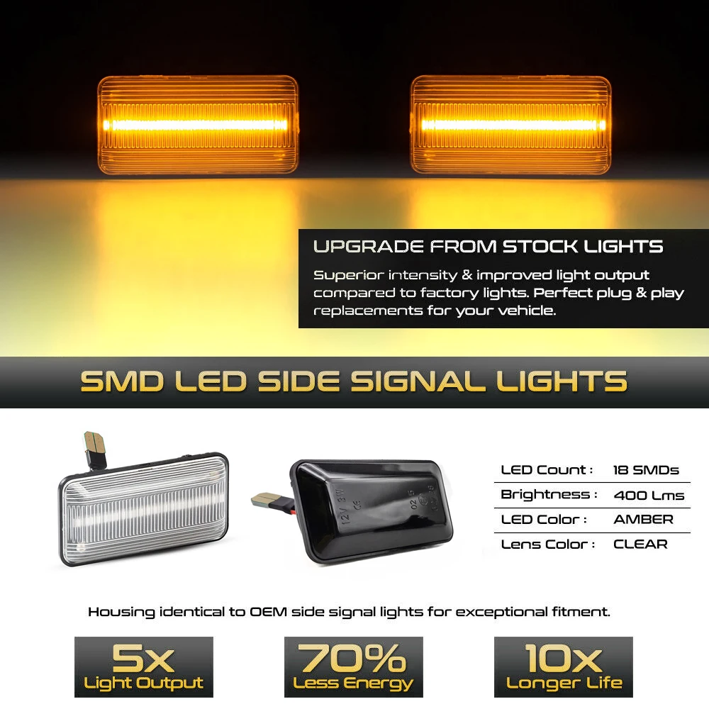 2Pcs ���� LED ���̵� ��Ŀ ����Ʈ �� ��ȣ Blinker ���� ���� �ٰ� ���� 2 3 Passat B3 Vento Jetta A2 A3 �¼� Ibiza 2 �ڸ����� 1