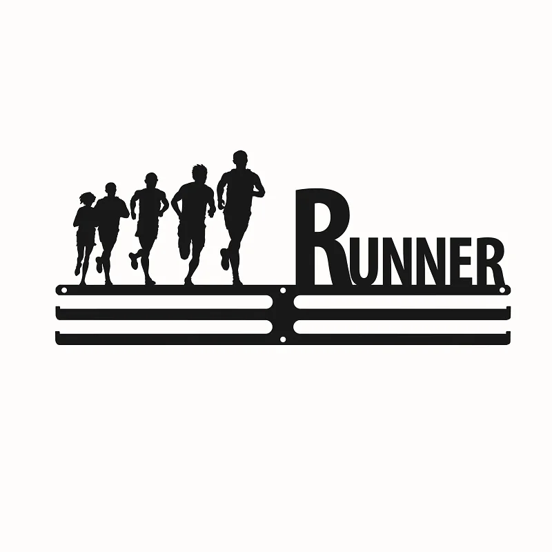 2 bar Runner Вешалка для медалей - Цвет: 2 bar Runner