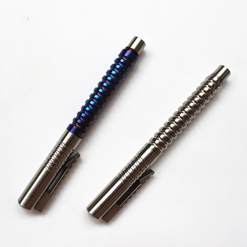 

Mackwalker Titanium alloy EDC defense pen Tactical pen signature pen Spiral pen holder with window breaker head