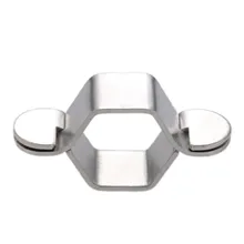 1 шт. металлический кран Шестигранная гайка гаечный ключ ремонт инструмент шестигранная гайка съемный кухонный кран впускной шланг гаечный ключ Серебряный