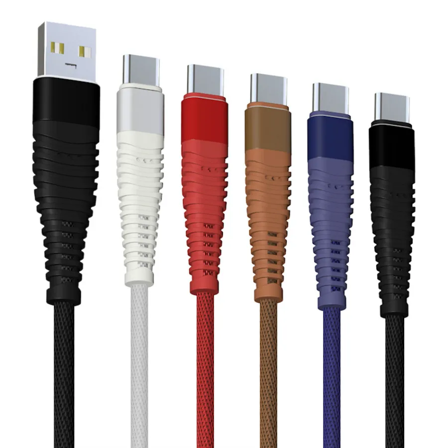 Wholesale 1M 8pin USB Cable Nylon Braided Cables Fast Charge Phone Data