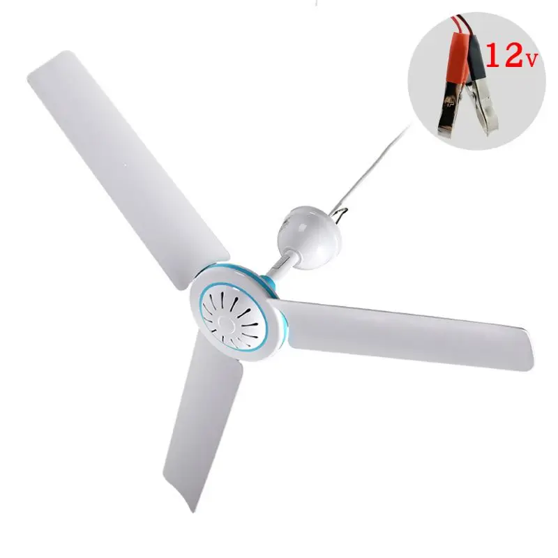 12V 7amp DC Solar Power Ceiling Fan Portable Outdoor Camping RV Tent Cooling NEW 