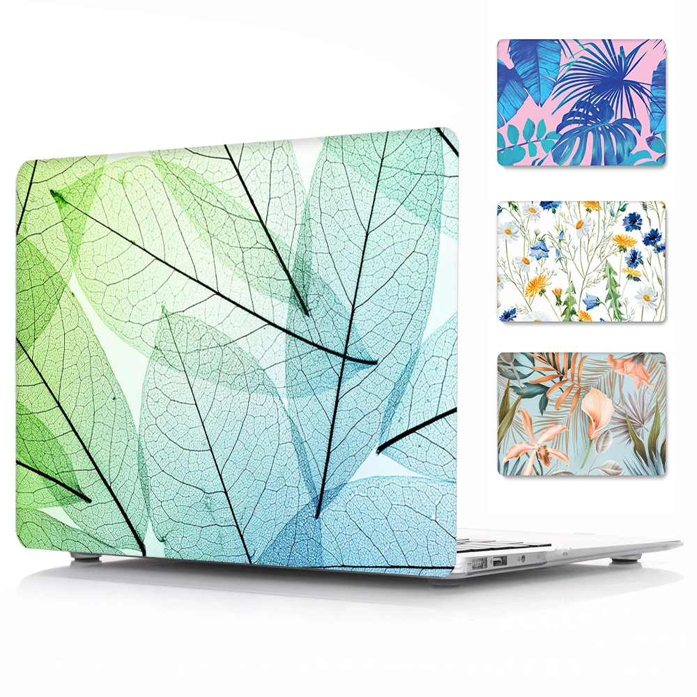 

2019 new green plant laptop plastic case for Apple MacBook Air Pro Retina 11 12 13 15 inch, 2019 professional version 13.3 15.4