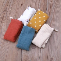 5pcs Cotton Square Muslin Baby Nursing Towel 4 Layers 4