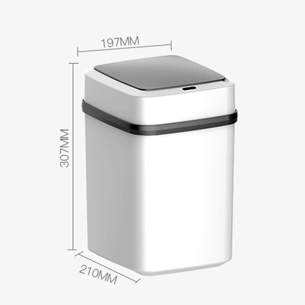 10л USB умная корзина с датчиком автоматическая интеллектуальная мусорная корзина для кухни/спальни/гостиной/ванной комнаты