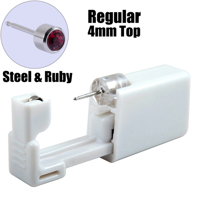 Disposable Self Ear Piercing Gun Sterile Cartilage Tragus Helix Piercing Unit NO PAIN Piercer Tool Machine Kit With Stud