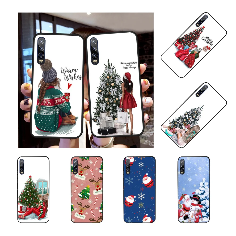Чехол для телефона из ТПУ NBDRUICAI Рождество Санта черный Huawei P9 10 lite P20 pro P30 Psmart mate 20 |