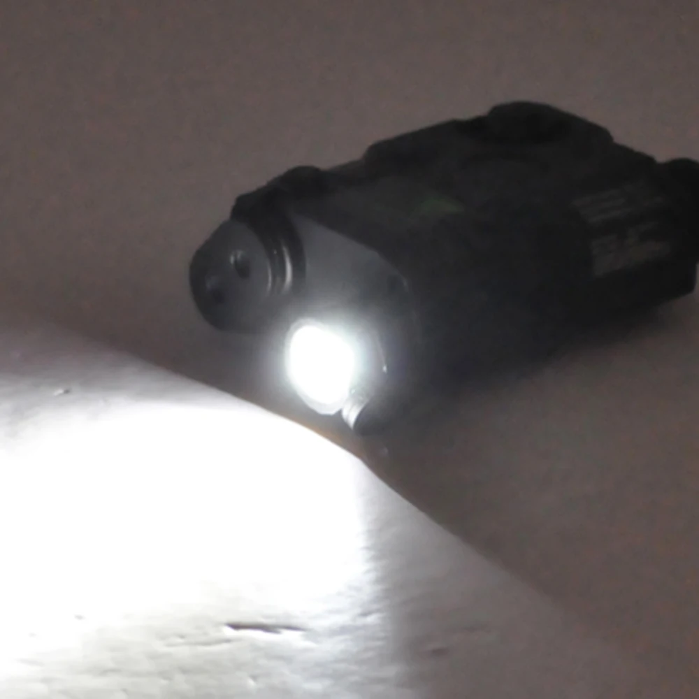 270 люмен для стандартного 20 мм рельса ночного видения Охотничья винтовка батарея корпус элемент AN/PEQ-15 зеленый точечный Лазер Белый светодиодный фонарик